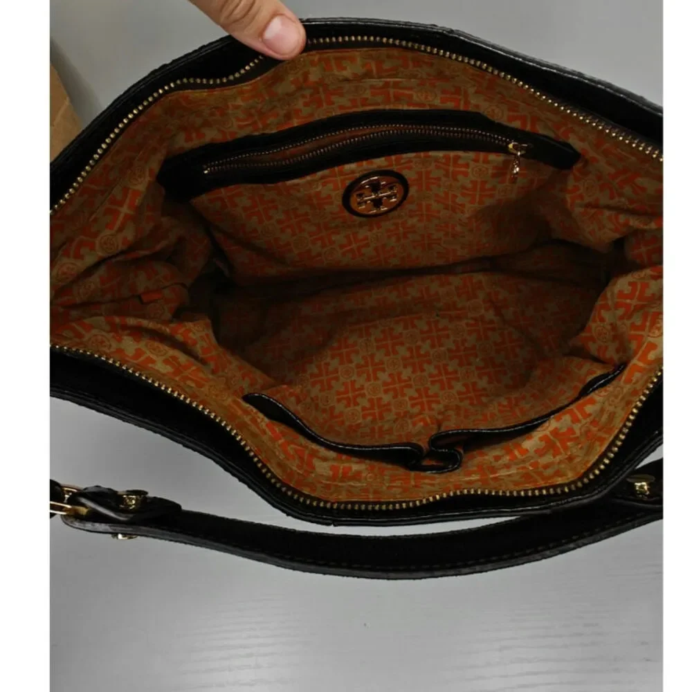 Tory Burch brown crinkled bag